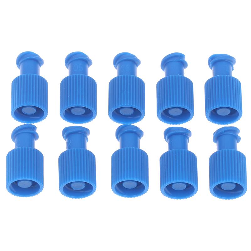 10Pcs PP Male Female Luer Lock Integrated Plug Adapter Air Valve Pipe Dispensing Glue Syringe Barrel Fitting Connector End Caps