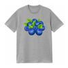 Blueberry Fruit Funny Berry Lover Eater Tee Vintage Washed Stretched Top Everyday Wear Slightly Unisex Streetwear Minimalist Tee