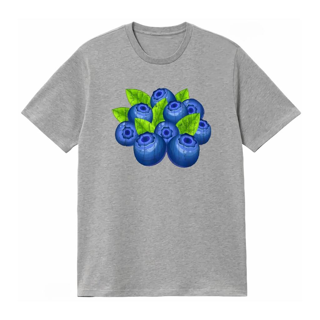 Blueberry Fruit Funny Berry Lover Eater Tee Vintage Washed Stretched Top Everyday Wear Slightly Unisex Streetwear Minimalist Tee