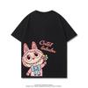 Sommer Søt Labubu Tegneserie Print Barn T-skjorte Kawaii Topp Barn Tee Gutter Jenter T-skjorte Morsomme Klær