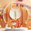 Blessing Metal Snake Year Keychain Reusable Exquisite Spring Festival Pendant Hanging Creative Bag Pendant Car