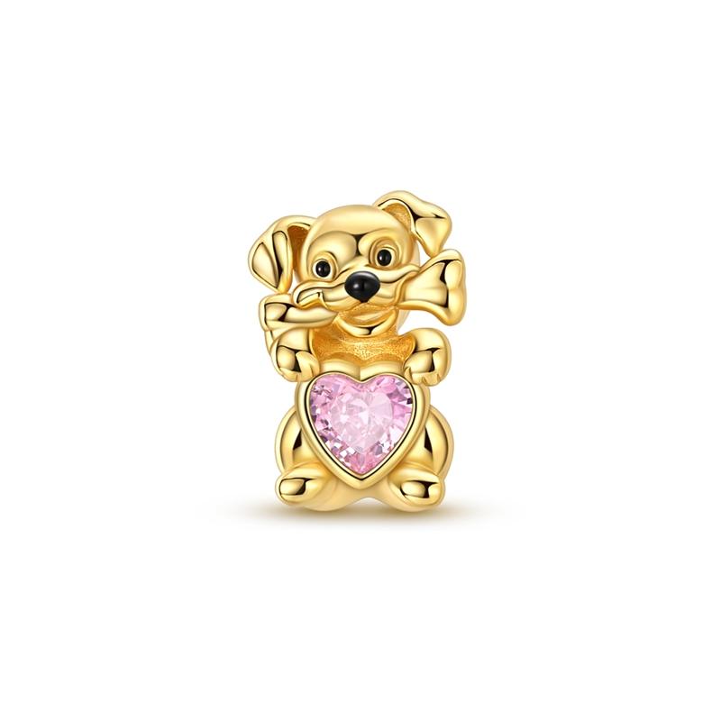 Original 925 Sterling Silver Charms Bead Heart Cat Dog Balloon Bead Fit Original Bracelet For Women DIY Accessories Jewelry Gift