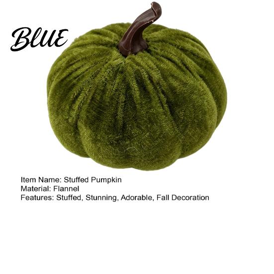 Seasonal Floral Scene Accents Small Artificial Velvet Pumpkin Decoration Fall Thanksgiving Soft Stuffed Party Ornaments Ornament Autumn Harvest