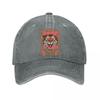 Tiger Graphic Psalm  Vintage Washed Baseball Cap Outdoor For Womens Unisex FeUnisex