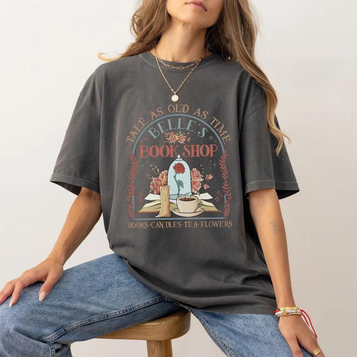 

Disney Belle Tale As Old As Time Shirt Belles Book Shop Shirt S