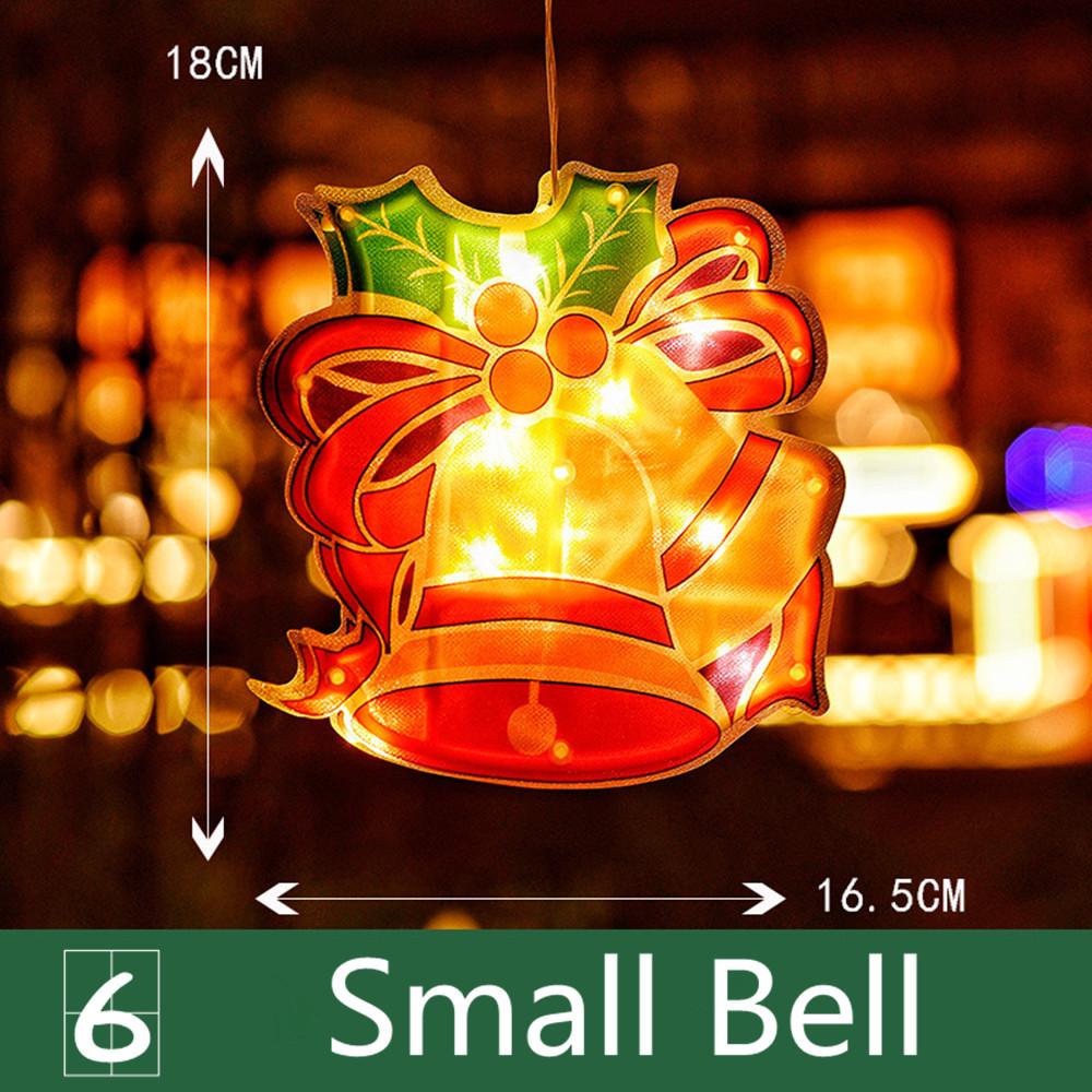 Christmas Window LED Silhouette Lights Festive Decoration Indoor (w/o Battery)