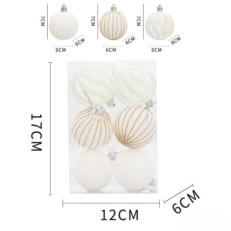 6/12pcs 6cm Wine Red Christmas Ball Ornaments Christmas Tree Party Decoration New Year Christmas Spheres Pendant Velvet Balls
