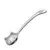 Funny Cat Long Handle Spoon Tea Spoon for Coffee Long Tail Cat Coffee Spoon Birthday Gift 304 Stainless Steel Tableware