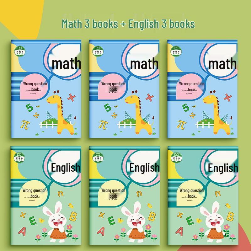 Elementary Math & English Error Correction Notebook, Grades 1-3