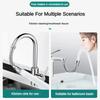 13-50cm Universal Faucet Extender Stainless Steel 360° Rotation Kitchen Bathroom Sink Anti-Splash Nozzle Aerator Extension Hose