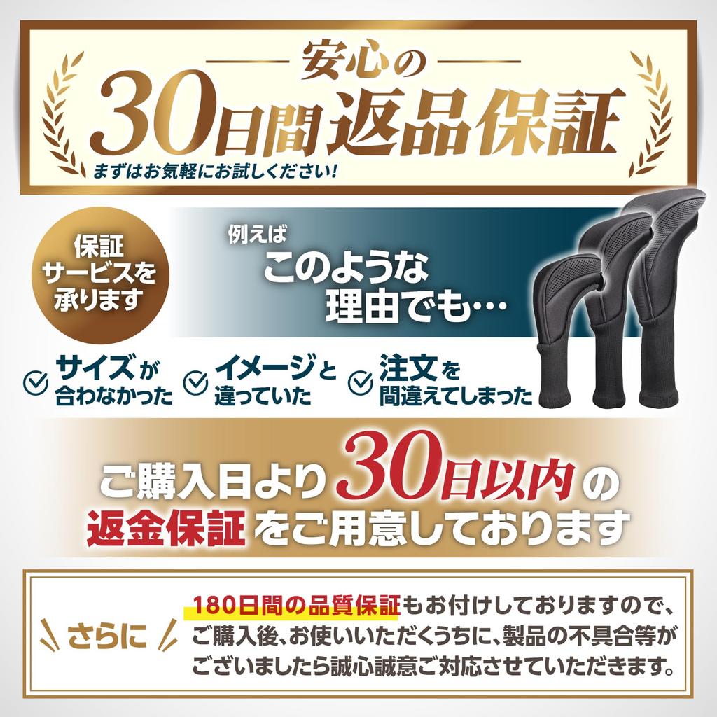 by Teaching Products Golf Set with Numbered Long Neck [Recommended Professionals] Y-2 Headcovers, Utility/Driver 3-Piece (135) Tags,