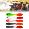 Zweifarbige künstliche Köder Angelköder Mini Softbaits Angelzubehör Swimbait Köder 7cm Wobbler Angelköder 5 Stück