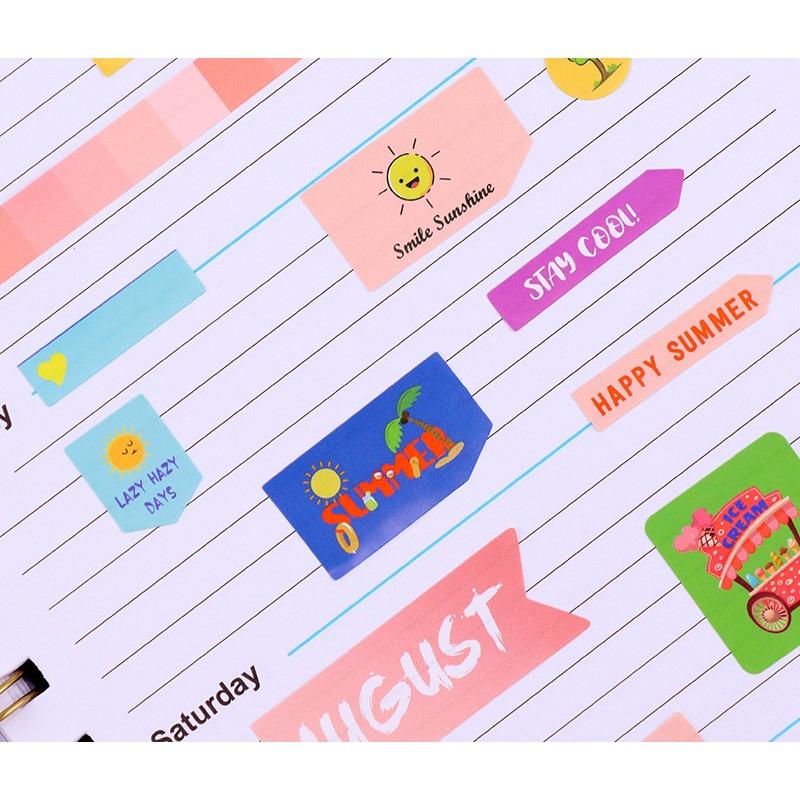 High Aesthetic Ins Style Self Adhesive Diy 12 Month Planner Stickers For Hand Account