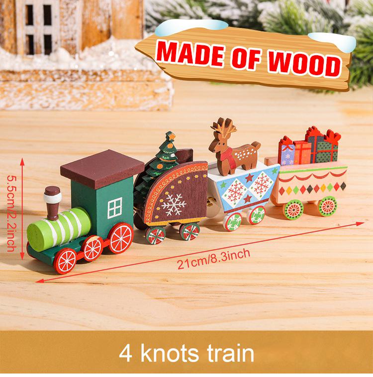 Christmas Plastic/Wooden Train Merry Cristmas Ornaments Christmas Decor For Home 2025 Xmas Tree Decor Noel Navidad NewYear Gifts