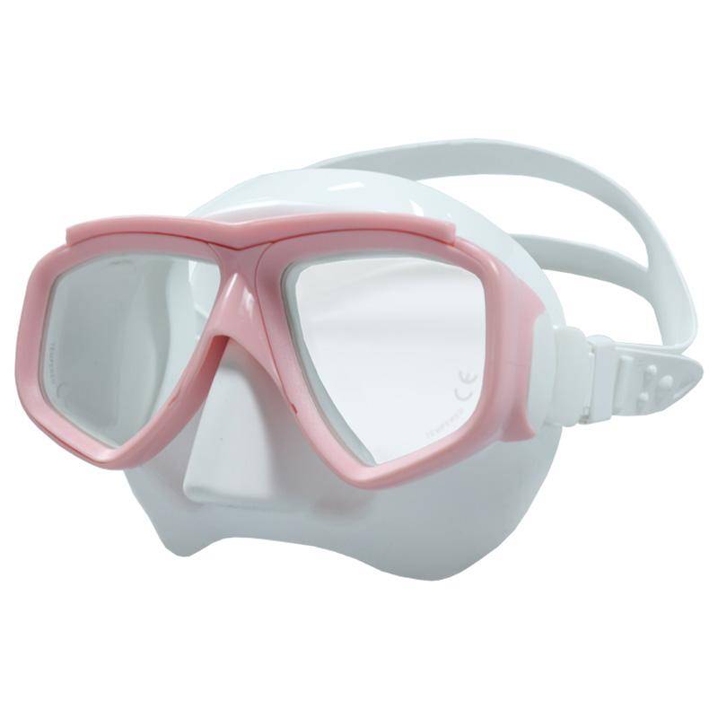 Waterproof Tempered Glass Double Lens CE Certified Spearfishing Freediving Snorkeling Mask M/L Size