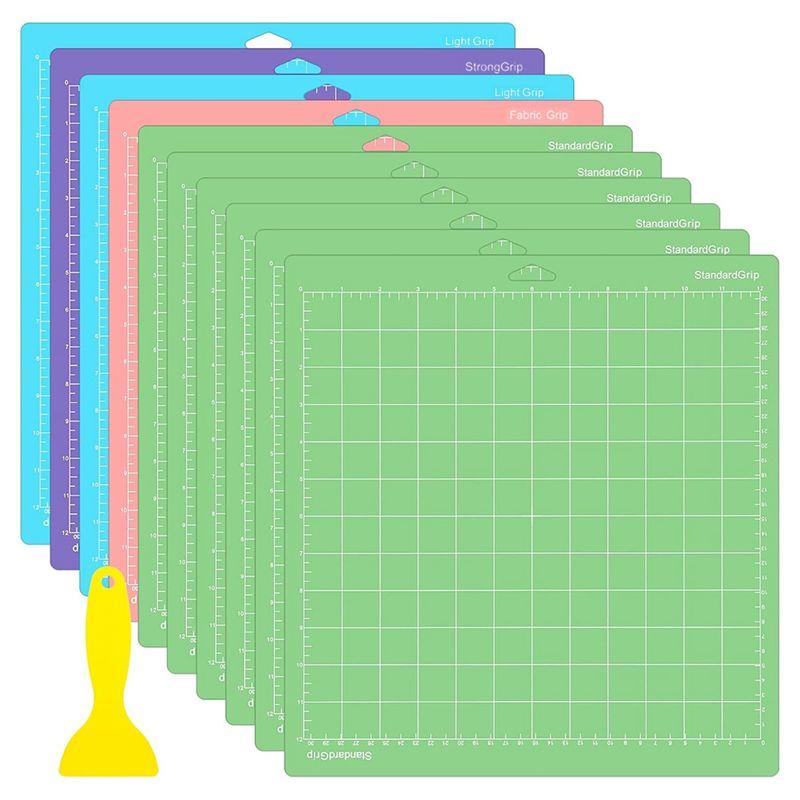 Aug. 10 Pack Cutting Mats -12X12inch Cutting Mats Accessories - Mats For Explore Air 2/ Maker 2/3