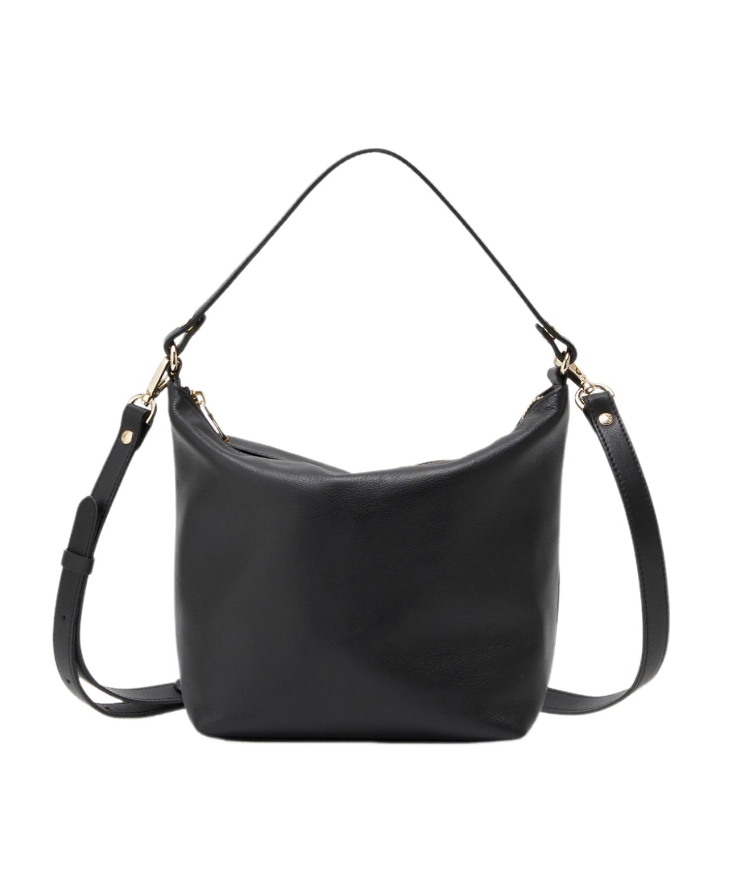 

М яка шкіра Проста сумка через плече RUZ1041422A0008 Безкоштовний Чорний [Рудий] (CE-1328-WEB) чорний