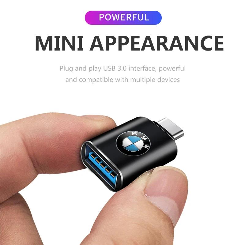 Car Type-C Turn USB3.0 Adapter Auto Converter Interior Parts For BMW X1 X2 X3 X5 X4 X6 X7 G30 G20 G32 G11 G12 F40 F30 F20 F1