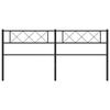 VidaXL Black Metal Headboard 180 Cm 372313