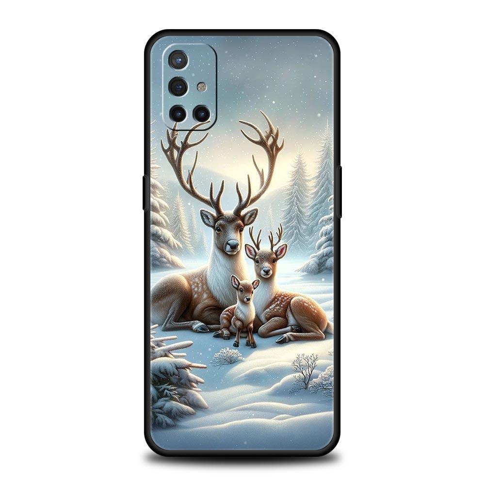 Cartoon Animal Deer Phone Case For Oneplus 13R 13 12R 11 10T 10R Nord N100 N200 N10 10 9 9R 9RT CE 3 2 Z Pro 5G Soft TPU Cover