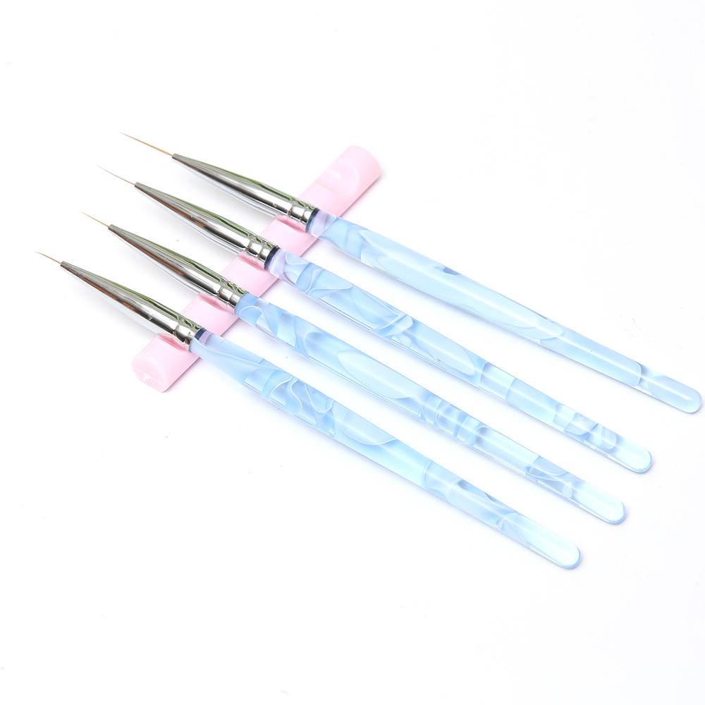 Long Strip Pen Brush Holder Acrylic Nail Art Pen Rack Manicure Nail Art Tools 1pc