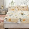 Cartoon Style Fitted Sheet Pure Cotton Bed Sheets Adults Kids Room Mattress Cover Printed Bed Linen (No Pillowcase)