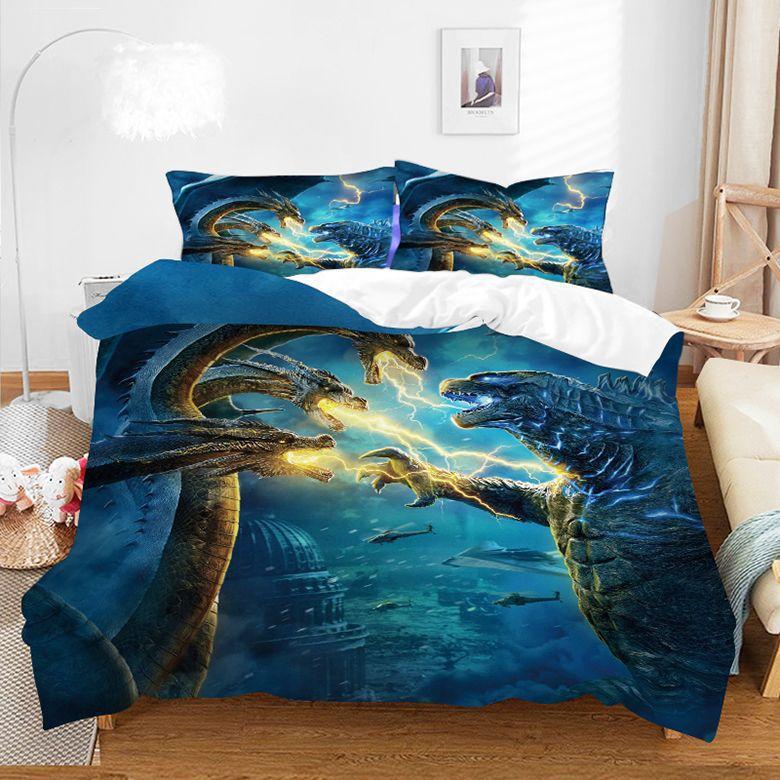 Wonder Woman Digital Printing Quilt Cover Pillowcase Three-Piece Living Bedding