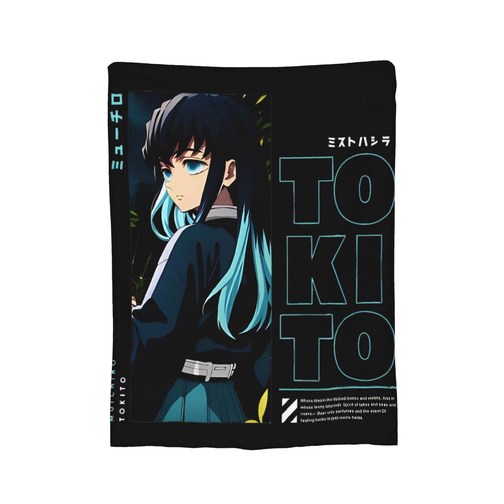 Muichiro Tokito  Blankets Fleece Awesome Breathable Throw Blanket for Bedding Lounge Autumn/Winter,