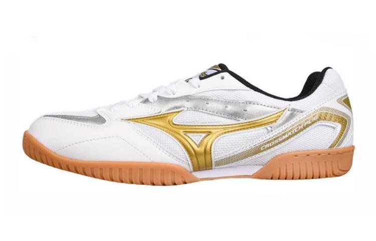 Mizuno Crossmatch Plio RX 4 Chaussures de Tennis de Table Basse Unisexes Blanc 44.5