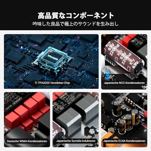 Fosi Audio ZA3 Mini TPA3255 Balanced Stereo Amplifier Home Audio Mini 2-Channel Mono Amplifier for Home Theater Use, XLR/TRS/RCA Input Compatible, wit