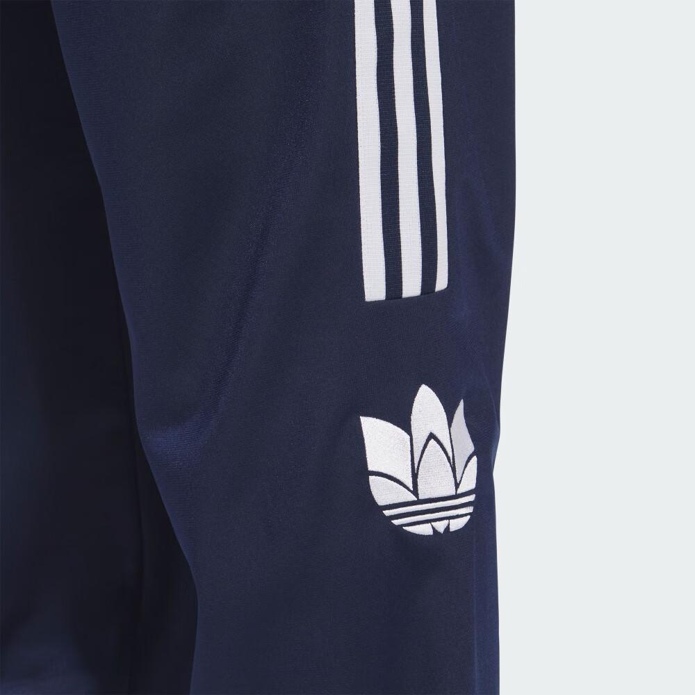 Adidas Originals Logo Lettre Imprimé Rayures Pantalon Tricoté Sport Simple Confortable Rétro Pantalon Unisexe Indigo Foncé JL8402