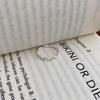Japanese and Korean Lines Woven Winding Open Ring Index Finger Ring Ring Tide