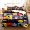 Halloween Pumpkin Cartoon Duvet Cover Pillow Case Home Bedding Set Fun Creative Comforter Sets Gifts for Kids