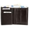 Portefeuille - AKZENT - Kamil - Cuir véritable - Marron clair - Compact, 6 emplacements cartes