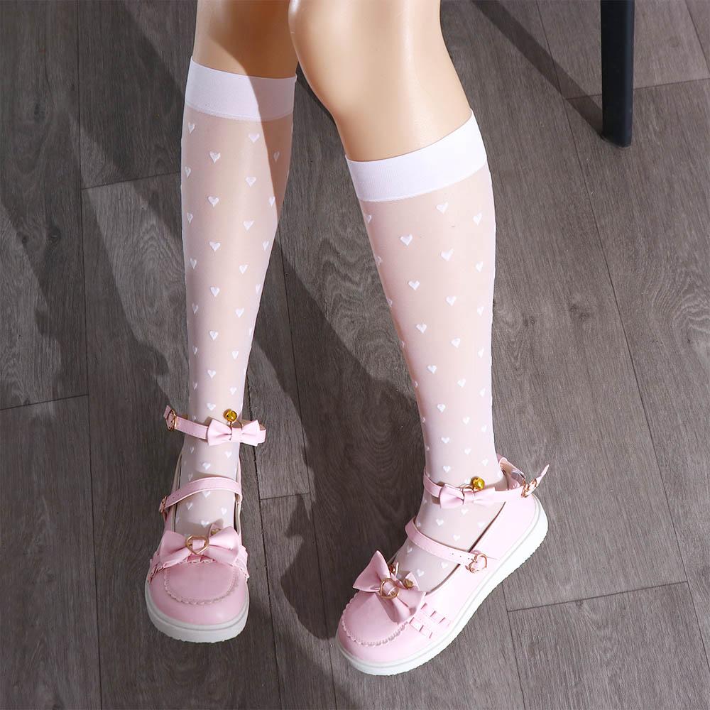 Accessories Girls Gift Love Heart Long Tube Hosiery Lolita Calf Socks Korean Style Women Stockings
