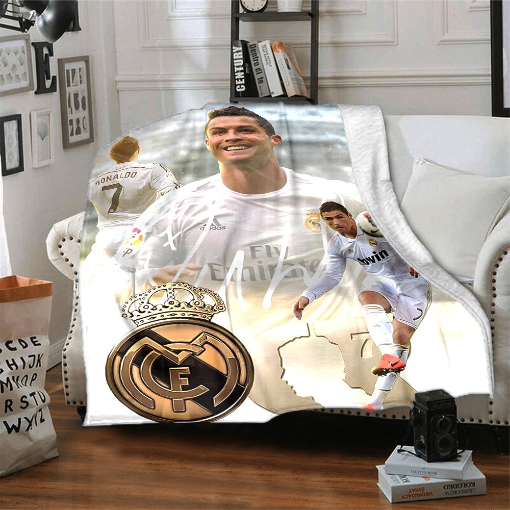1pc Number 7 Soccer Blanket, Gift, for Men and Women, Soft Blanket, Good for Sofa Bed Couch Travel, Lightweight Flannel Blanket