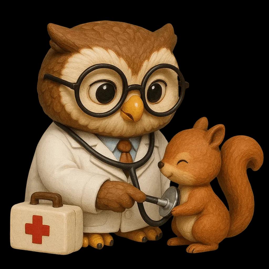 Owl 24 Days Christmas Countdown Calendar with Mini Owl Figurines Christmas Advent Calendar for Home Decor & Festive Display