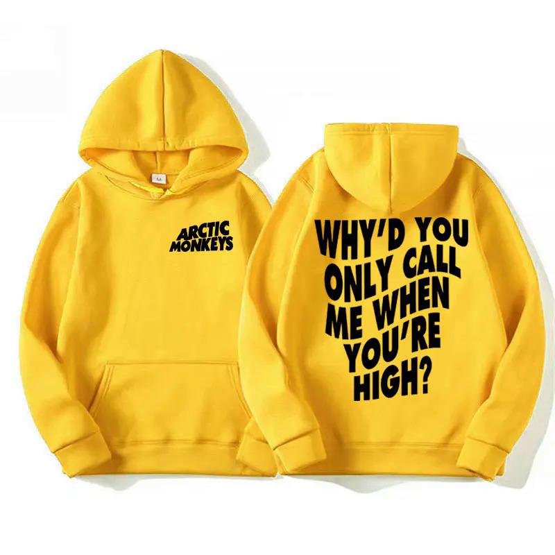 Unisex style unisexArctic Monkeys Hip-hop Singer New Hoodies Singer Graphic Printing Sweatshirts for Fans Long Sleeve Men Women Clothing Hoodies
