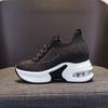 inner height increase women's shoes mesh surface breathable hollow leisure sports spring light white shoes thick sole