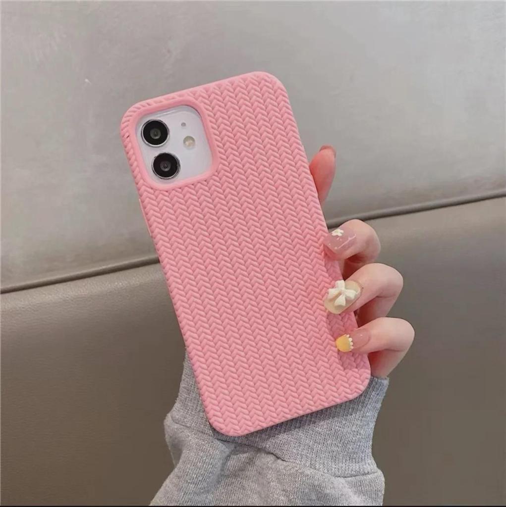 Herringbone Pattern Anti-Fall & Anti-Slip Case for iPhone 14 Series