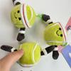 Cute Cartoon Funny Tennis Ball Plush Doll Stuffed Toys Keychain Pendant Backpack Charms Bag Hanging Ornaments Accessories Gifts
