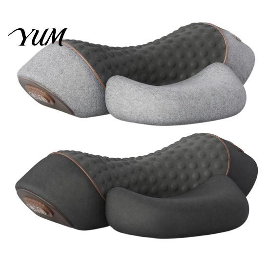 Office Chair Massage Cushion Electric Neck Massager Pillow, 3-in-1 Cervical Heat Vibration And Lift Ergonomic Shoulder Relief Pillow Function, Memory