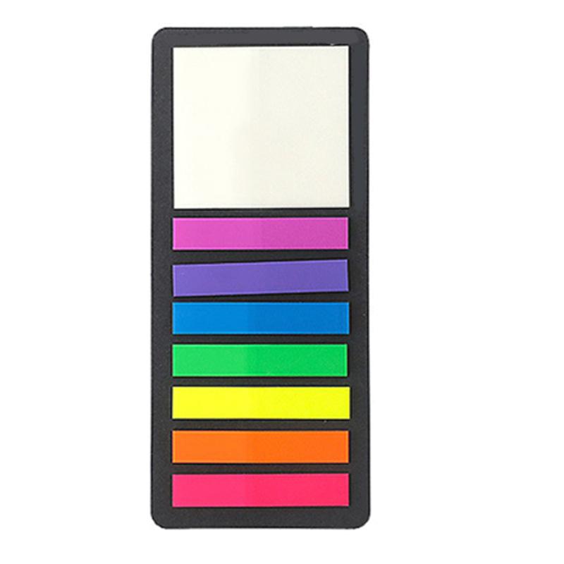 Thin Fluorescent Translucent Strip Marks Teachers Students Use Japanese Stationery Color Sticky Notes
