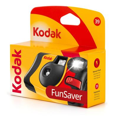 Appareil photo jetable Kodak 3920949 Fun Saver avec flash (Jaune/Rouge)