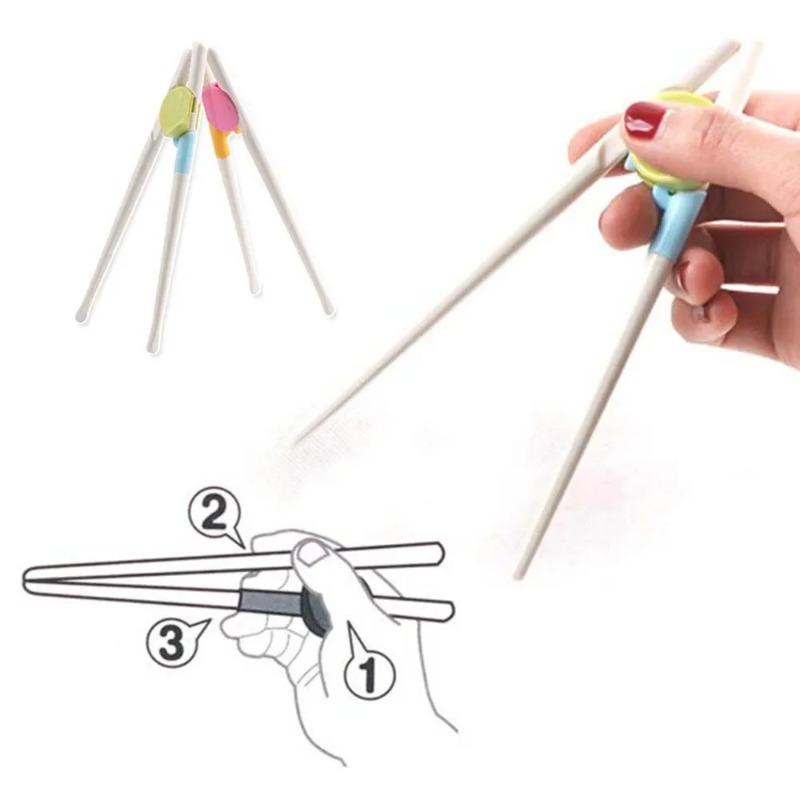 1Pair Chopsticks For Right Hand Home Children's Products Kitchen tools Chopsticks Kids Baby Learning Helper Training Children