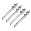 U Tube Clamp 4 Sets Aluminized Zinc Corrosion Resistant Durable Water Pipe Clamp for Chicken Farm Hennery