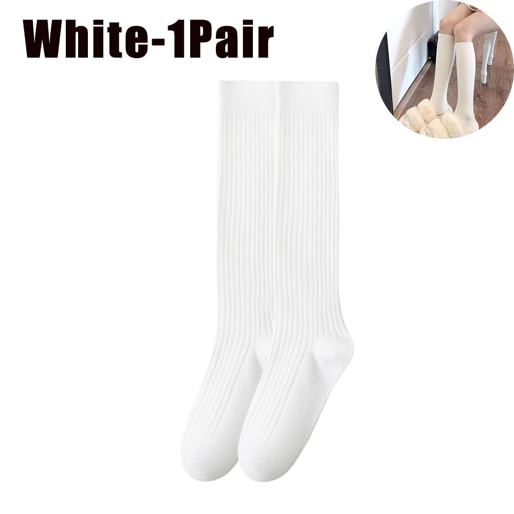 High Tube Slimming Long Socks for Women Autumn Winter Refined Cotton Pressure Leg Calf Socks Half Leg Toning Essential