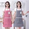 Cute Cartoon Rabbit Kitchen Apron for Men Women Pink White Waterproof Cotton