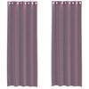 VidaXL Rideaux en voile avec œillets 2 pcs violet 140x300 cm, rideau en filet, rideau transparent, voile de fenêtre, 4102106
