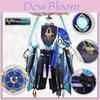 Wunderschöner Genshin Impact Kunikuzushi-Wanderer Barde Cosplay Bambushut Erwachsenenkostüm